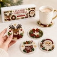 thumbnail image 5 of Christmas Diamond Painting Kit 4 Pack, DIY Rhinestone Art Craft Set for Adults Beginners, Mini Holiday Coasters & Ornaments, Fun Xmas Home Decor Gift, 5 of 7