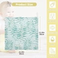thumbnail image 3 of GZHJMY Baby Gauze Towels for Kids Soft Handkerchief Newborn 100% Cotton Grass Watercolor Leaves Absorbent 12x12 Inch 3 Pack, 3 of 7