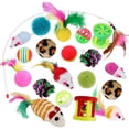 thumbnail image 1 of Bola de juguete interactiva para gatos Yuyangstore variedad 20x juguetes para gatos de interior, 1 of 8