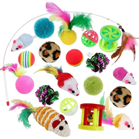 20Pack Cats Interactive Toy Mouse Set Supplies Funny