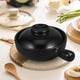 thumbnail image 5 of Olla de cazuela de cerámica de 900 ml, plato hondo para hornear con asa, ollas para cocinar sopas, ollas para guisos tradicionales, olla para cocinar sopa para cocinas caseras, 5 of 7