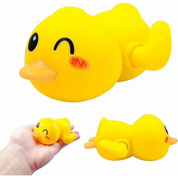 Baby bath water toy Yellow Duck Wind Up Bath Toys for Toddlers 1-3 2-4 3-5, Colorful Baby Shower Games, Holidays or Special Days