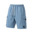 thumbnail image 4 of Fsqjgq Men'S Cargo Pants Gym Shorts Work Pants Trousers Drawstring Sweatpants Workout Short for Running, 4 of 7