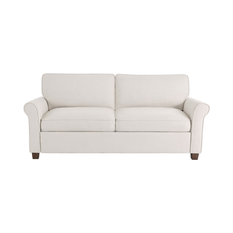 Mainstays 76" Rolled Arm Sofa, Cream photo 7