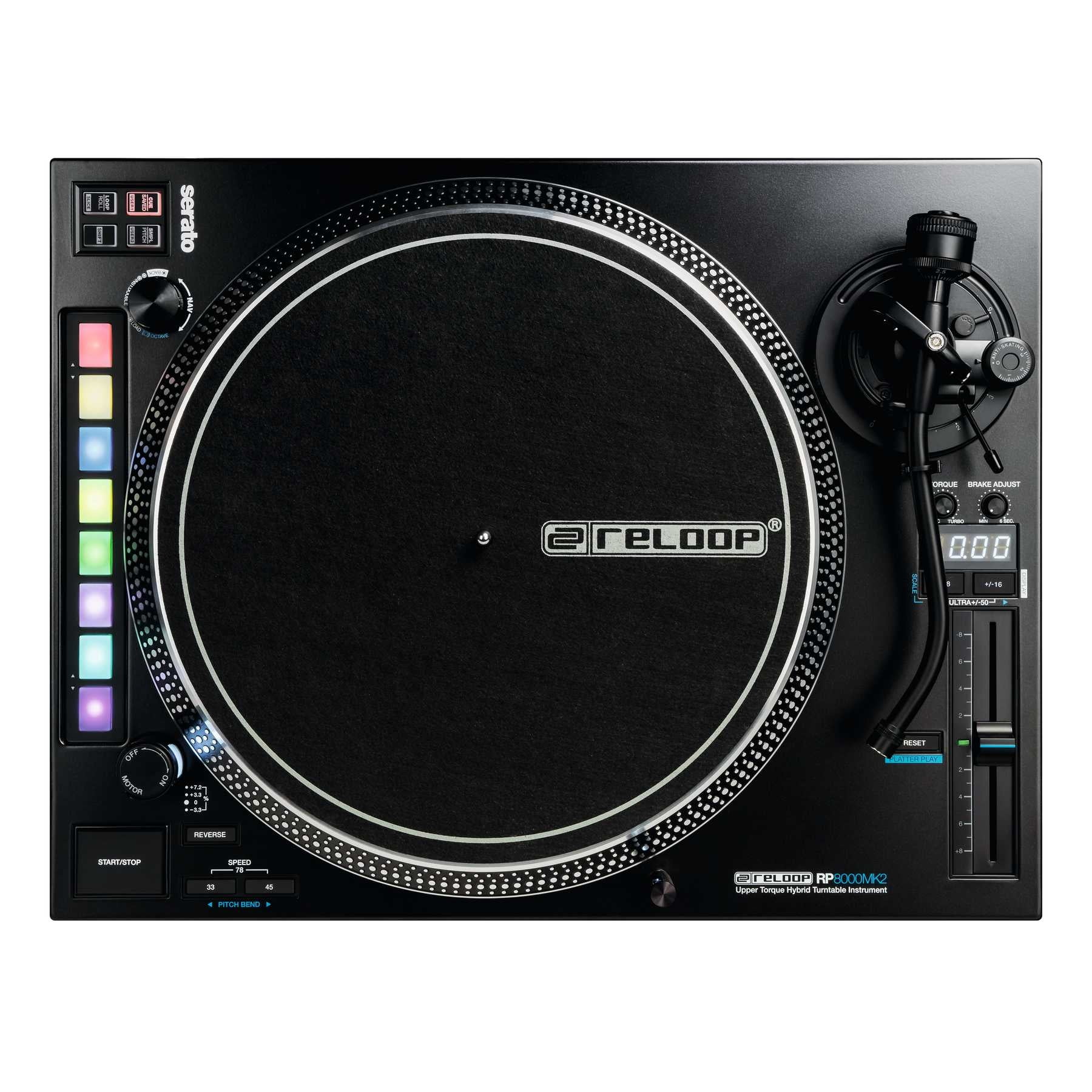 Reloop RP-8000 MK2 - Upper Torque Hybrid Turntable Instrument - Walmart.com