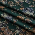 thumbnail image 7 of NICETOWN Floral Velvet Curtains for Living Room, Vintage Print Room Darkening Thermal Insulated Back Tab Drapes, Green, 52"x 108", 2 Panels, 7 of 7