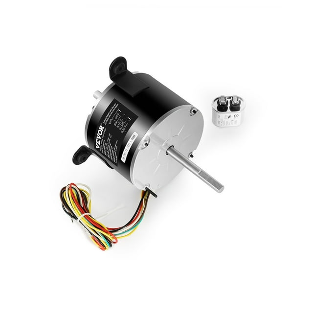 VEVOR 1/5HP RV AC Fan Motor AC115V 2.6A 1650RPM Single Phase with 5uf/370V Capacitor