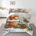thumbnail image 1 of Erosebridal Cartoon Squirrel Bird Bedding Full Comforter Set, Botanical Tree Fruit Down Comforter, REversible 3 Pieces, Microfiber, 1 of 7