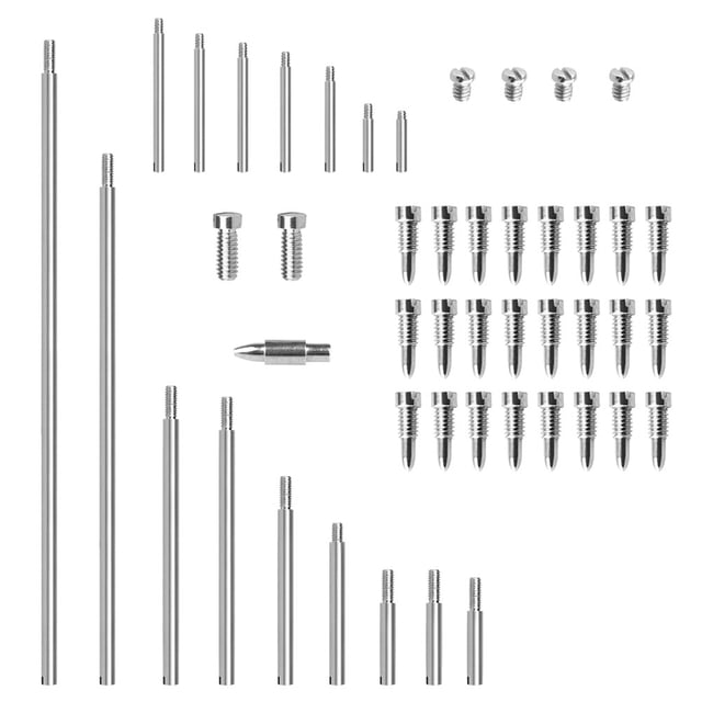 1 Set Alto Saxophone Accessory Set Including Threaded Shaft Rods Thread Screws And Tapered Shaft Peg