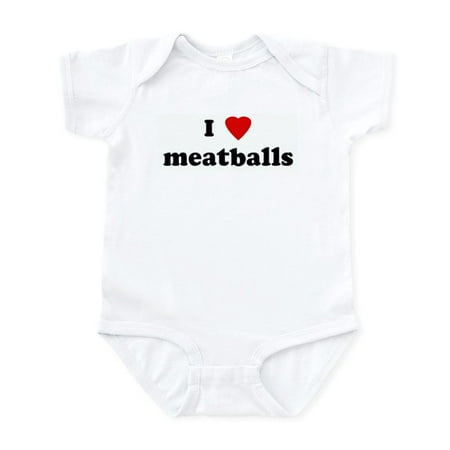 

CafePress - I Love Meatballs Infant Bodysuit - Baby Light Bodysuit
