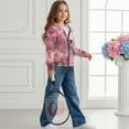 thumbnail image 5 of Uourmeti Pink Cherry Blossom Horse Comfy Hooded Sweatshirt with Pockets Long Sleeve Loose Casual Pullover for Youth Girls Size 14-16, 5 of 7