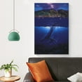 thumbnail image 4 of Blue Sea Lassen Colorful Sea Seascape Whale Poster Posters Art Print Wall Photo Paint Poster Picture Family Decor 12x18inch(30x45cm), 4 of 6