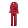 thumbnail image 3 of Matching Family Christm Pajam Set Red Buffalo Plaid Pjs Couples,Adult,Girls,Baby,Pet, 3 of 10