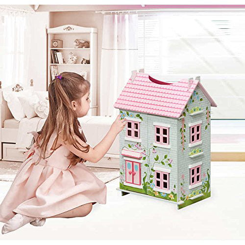 Teamson Kids Sweet Pea Cottage With 7 Pcs Accessories 16x13x24" Ages 3 for sale online 