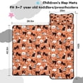 thumbnail image 5 of Halloween Cat Pattern Toddler Nap Mats for Kids Preschool,50"x20" Sleeping Mat Bag or Kids,Toddler Sleeping Bag,Toddler Nap Mat or Daycare, 5 of 6