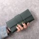 thumbnail image 1 of Cartera larga para mujer, cartera triple, cartera multifuncional de piel sintética, cartera sencilla y moderna, 1 of 6
