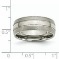 thumbnail image 6 of Titanium Grooved 8mm Brushed and Polished Band, 6 of 11