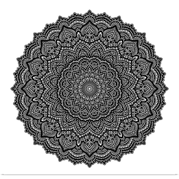 Great BIG Canvas | "Digital Mandala V" Art Print - 24x24