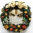 thumbnail image 3 of Coronas navideñas para colgar en la puerta, 30 cm, corona navideña grande para puerta, ventana, decoración artificial para fiestas en el hogar, Año Nuevo 2024, 3 of 5