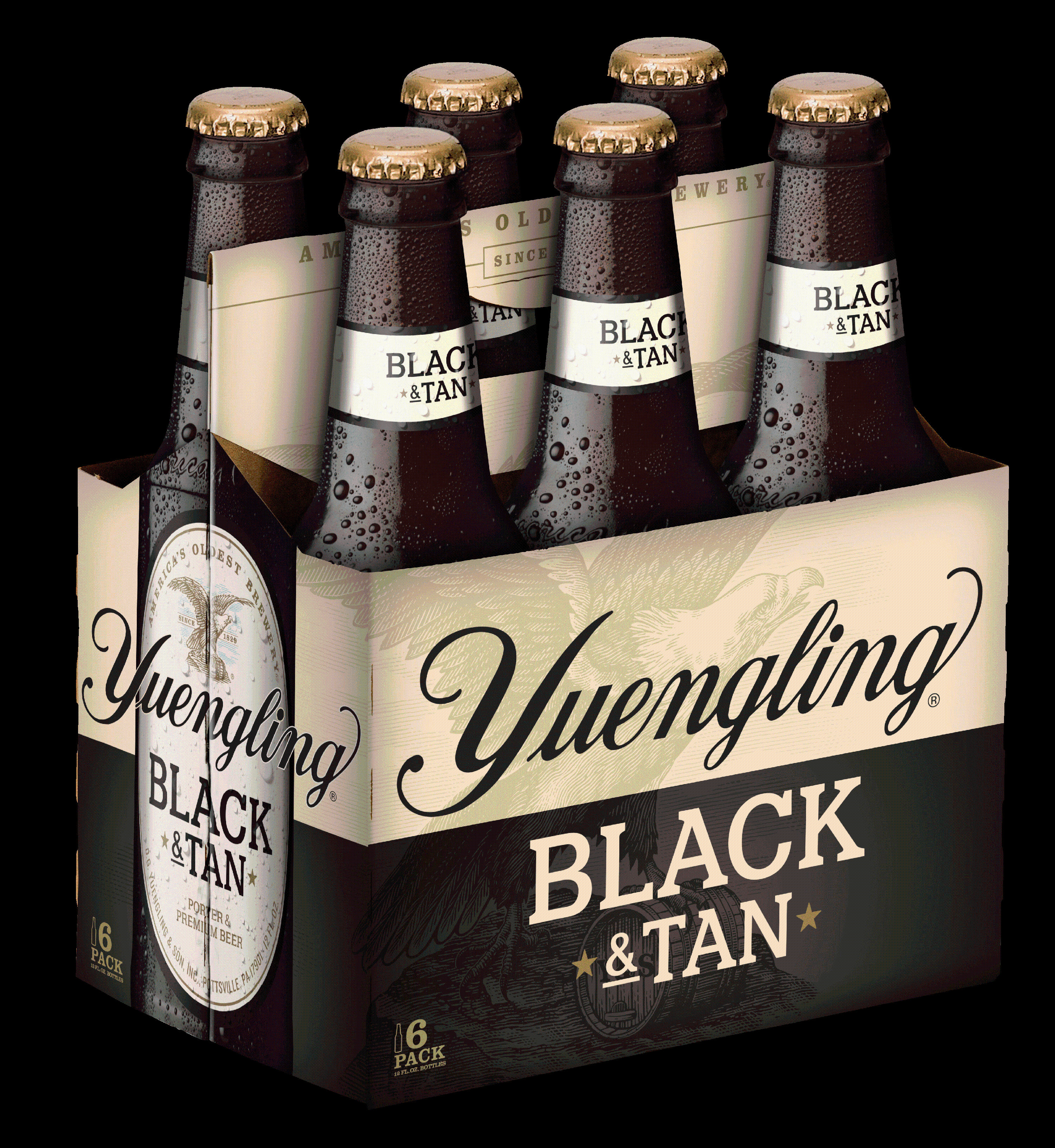 Yuengling Black & Tan Beer, 6 Count, 12 Fl Oz Bottles - Walmart.com.