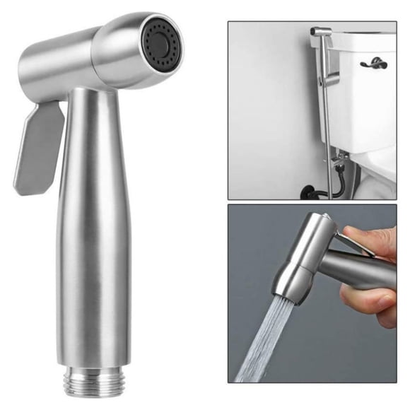 Toilet Bidet Attachment, Ergonomic Design Stainless Steel Hand Held Bidet Sprayer Head, High Quality Material For Durability, Adjustable Water Pressure Meets Your Every Need,
