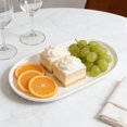thumbnail image 7 of bestolf Stackable Fruit Plate Oval Shaped Reusable Dessert Tray Thickened Food Serving Platter for Camping Coffee Table Snacks Food Prep, 7 of 7
