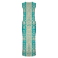 thumbnail image 5 of Dgankt Dresses for Women Summer Casual Sleeveless Print Maxi Dress with Pockets,Sizes S-2XL, 5 of 8