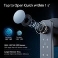 thumbnail image 4 of Smart Door Lock,Blacksmith 5 in 1 Smart Door Handle with Built-in WiFi Gateway and Fingerprint,App,Password,Key,Card Unlock,Smart Lock for Door,Gray, 4 of 7