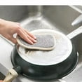 thumbnail image 4 of 5pcs Double Side Dishwashing Sponge Dish Washing Brush Pan Pot Dish Clean Cloth Reusable Kitchen Scouring Pad Home Cleaning Tool, 4 of 9