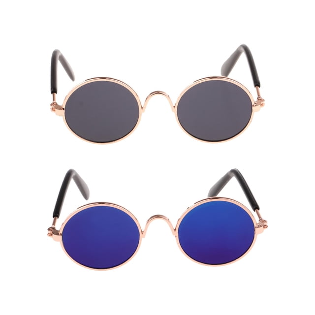 muñecas anteojos retro,Gafas de muñeca BJD,Gafas de escala 1/6,Muñecas Gafas Gafas,Accesorios para muñecas BJD 1/6 Negro y azul Zulema muñecas anteojos retro