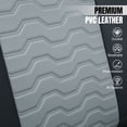 thumbnail image 5 of Ikon Motorsports Car Seat Covers Fits 2019-2026 Chevy Silverado GMC Sierra 1500 2500HD 3500HD, Waterproof Easy Clean PVC Black & Gray Seat Protector Full Set, 5 of 8