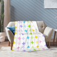 PUREYAH Travel Throw Blanket for Couch, Shiny Sparkle Sparkling Glitter