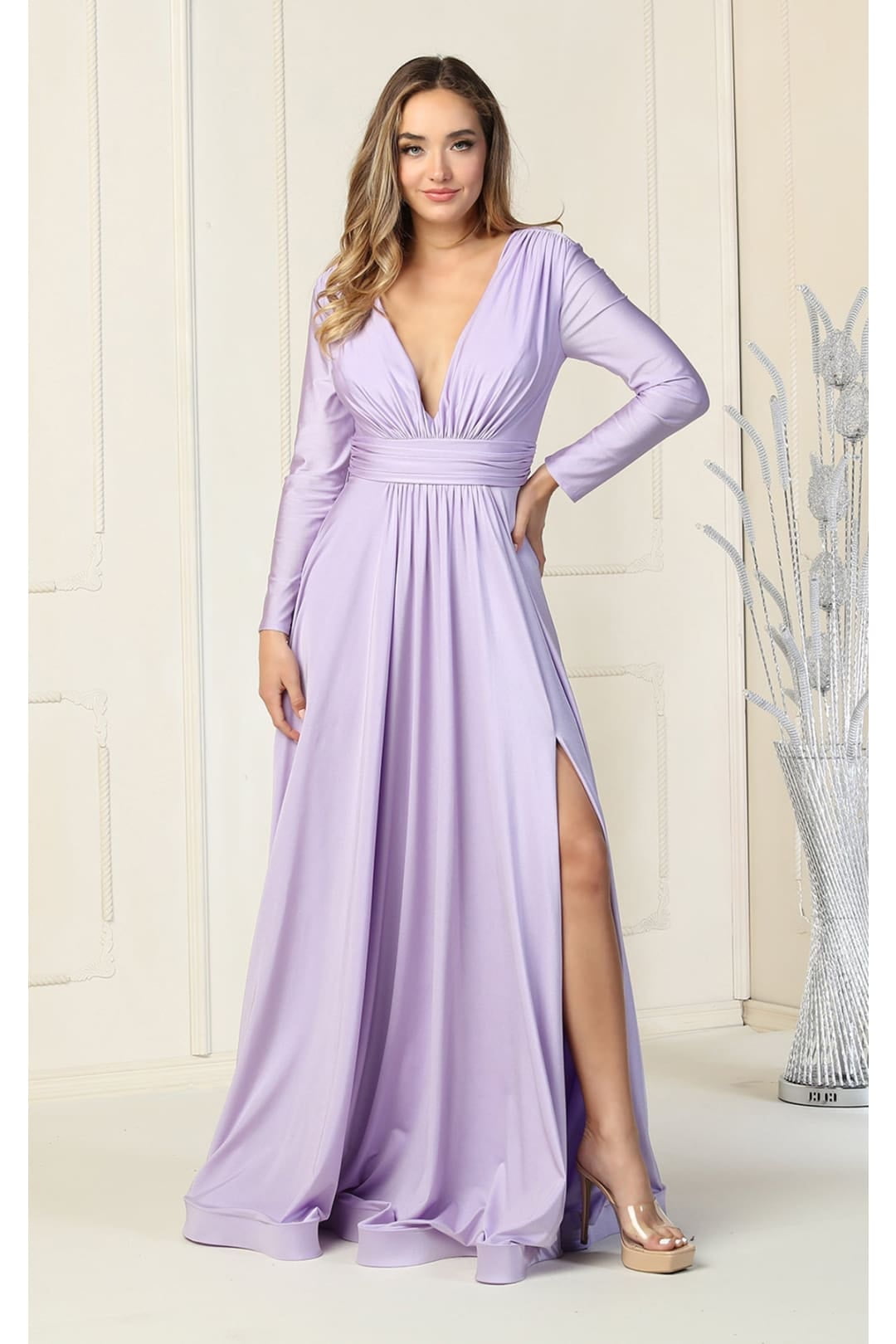 The Sei Strappy Gathered Dress in Lavender - ShopStyle