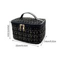 thumbnail image 4 of 2-in-1 Detachable Makeup Bag for Women, Large Capacity Waterproof Cosmetic Organizer with Brush Cover, Portable Travel Toiletry Pouch, 4 of 7