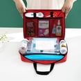 thumbnail image 5 of 1 pieza rojo vacío botiquín de primeros auxilios grande botiquín de primeros auxilios bolsa de viaje bolsa de emergencia almacenamiento ligero camping senderismo viajes deportes familia salud coche Rojo Verde, 5 of 5