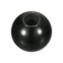 Uxcell M10 Phenolic Thread 32mm Dia Threaded Ball Knobs for Machine Handle, Black