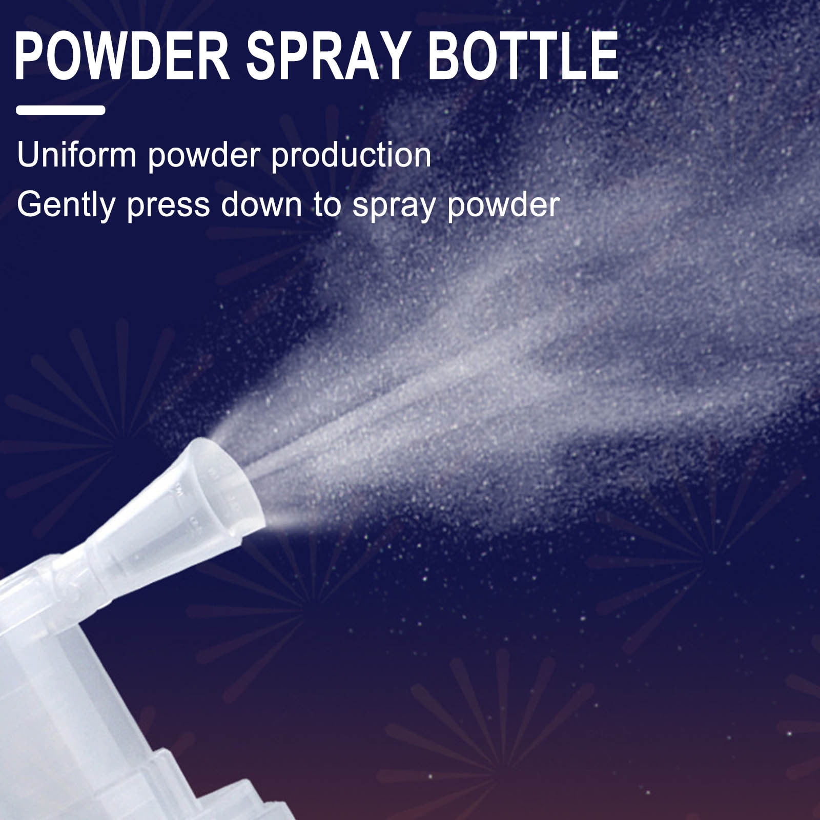 JilgTeok 5 Packs Powder Spray Bottle 180ml Refillable Powder Puffer Bottle for Dry Shampoo Loose Makeup Perfume Powder Travel Container Barber Accessories Plastic Dispenser