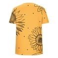 thumbnail image 6 of Karight Women's Fashionable Casual Loose Round Neck Short Sleeved T-shirt Solid Color Top, 6 of 7