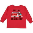 thumbnail image 3 of Inktastic Future Firefighter Red Fire Truck Engine Boys or Girls Long Sleeve Toddler T-Shirt, 3 of 5