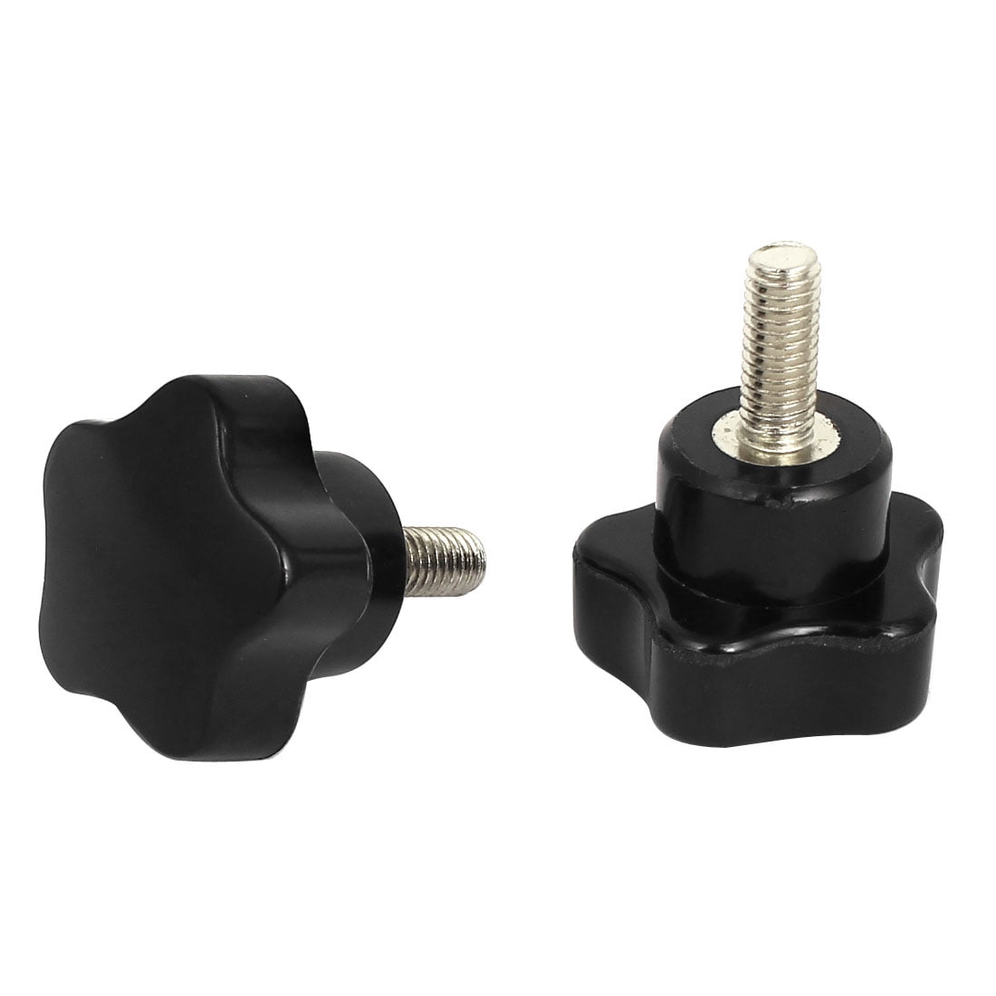 M6 x 30 mm filetage mâle 20 mm étoile Tête de serrage Bouton noir
