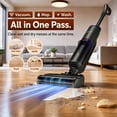 thumbnail image 2 of WHALLULTRA Cordless Wet Dry Vacuum Cleaner, 15kPa Suction Vacuum Mop Floor Washer with Self-Cleaning Brush Roll, Smart Voice Guidance, 0.6L Tank, 2 of 7
