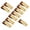 Copper brown L, variant on 10 Pcs Pen Looped Holder Metal Pen Holder Pen Looped with Clip for Journal Planner