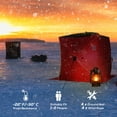 thumbnail image 3 of Outsunny 2 Person Pop Up Ice Fishing Tent Shelter with Carry Bag, Red, 3 of 9