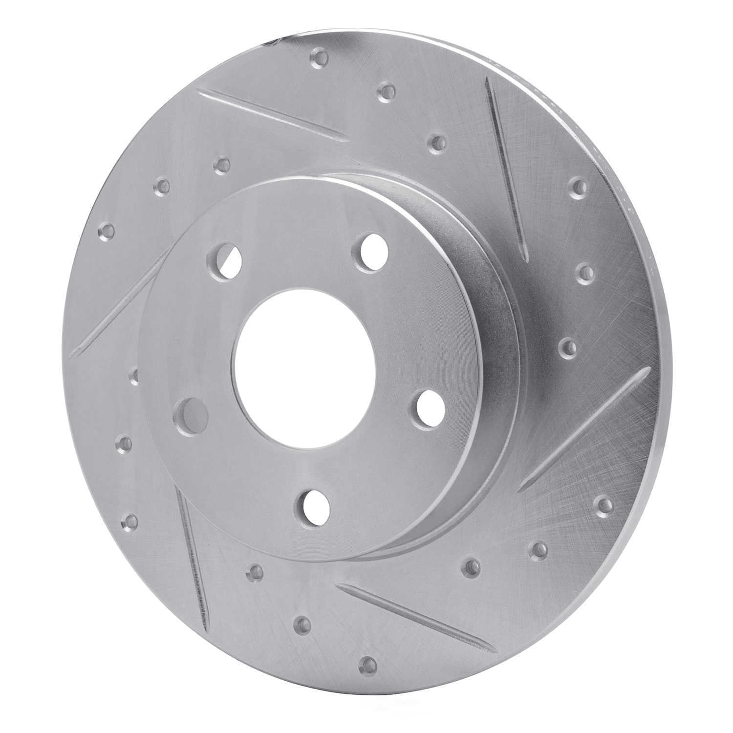 Dynamic Friction Company 631-52003R DFC Brake Rotor - Drilled And Slotted - Silver