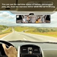 thumbnail image 3 of Car Rearview Mirror, Universal Car Interior Rearview Mirror Panoramic Replacement, Wide Angle Rearview Mirror Auto Interior Car Anti-glare Rear View Mirror 310x74mm, 3 of 5