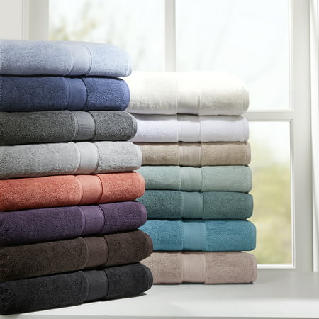 8pc Cotton Bath Towel Set Gray
