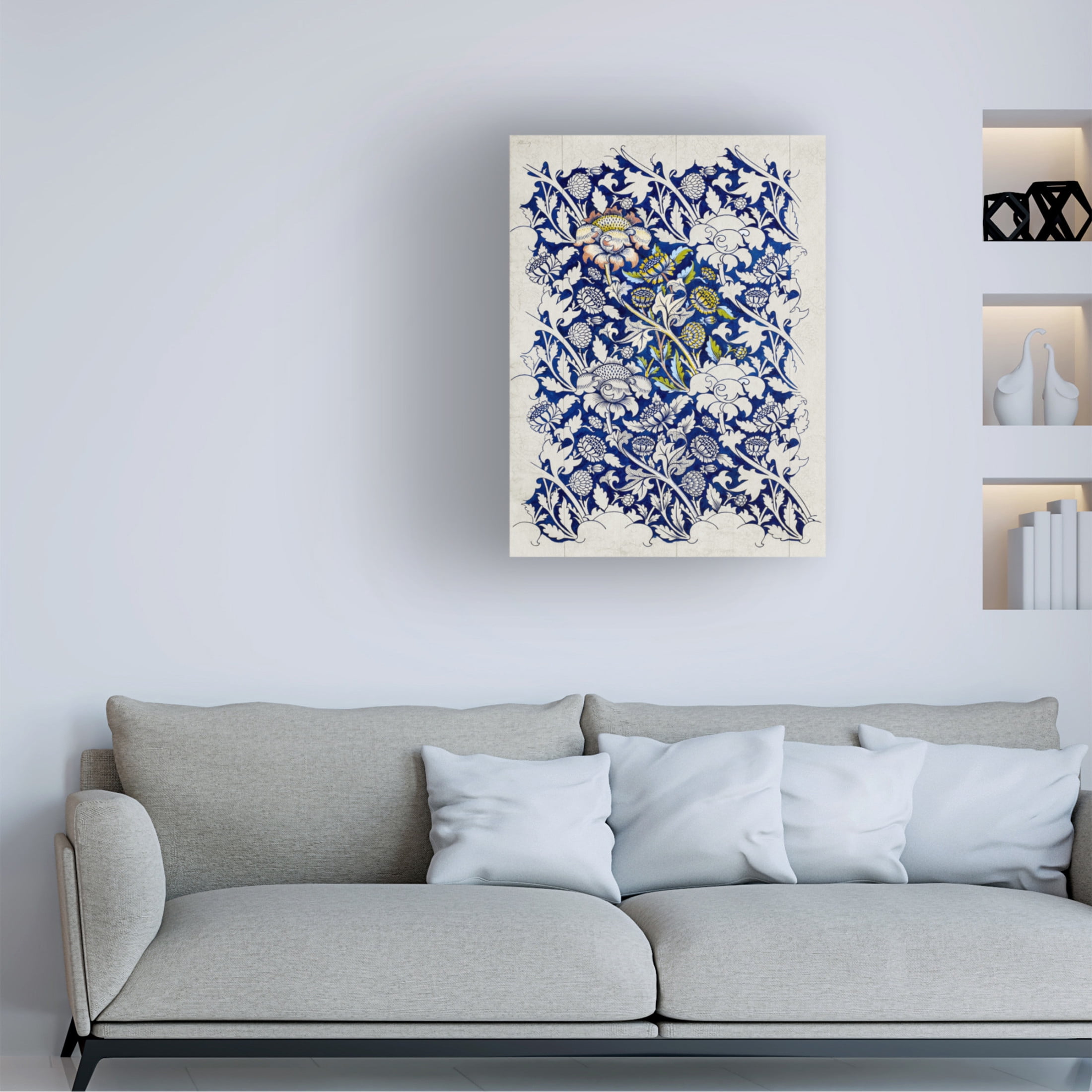 Trademark Fine Art William Morris  Wm Morris Floral Pattern Studies I Canvas Wall Art