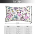 thumbnail image 2 of Fotbe Summer with Flamingo Funda de Almohada Decorativa Estilo Occidental, Lujo en Algodón, Fundas para Almohadas King, Cojín Estampado para Decoración del Hogar-20"x30", 2 of 6