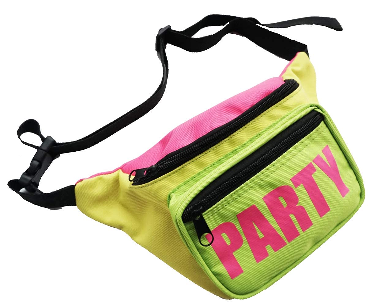 MIAIULIA 80s Neon Waist Fanny Pack for 80s Costumes,Festival Travel Party