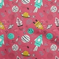 thumbnail image 1 of oneOone Cotton Cambric Pink Fabric Galaxy Sewing Craft Projects Fabric Prints By Yard 42 Inch Wide, 1 of 4